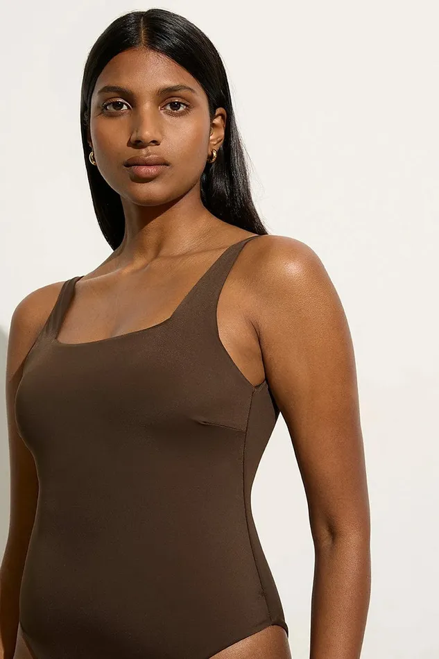 Women Faithfull The Brand Swim Do Rei One Piece Coffee 8211 Faithfull The Brand