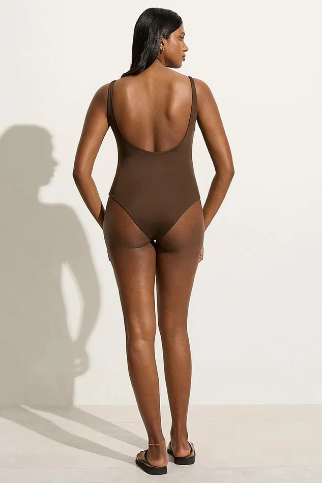 Women Faithfull The Brand Swim Do Rei One Piece Coffee 8211 Faithfull The Brand