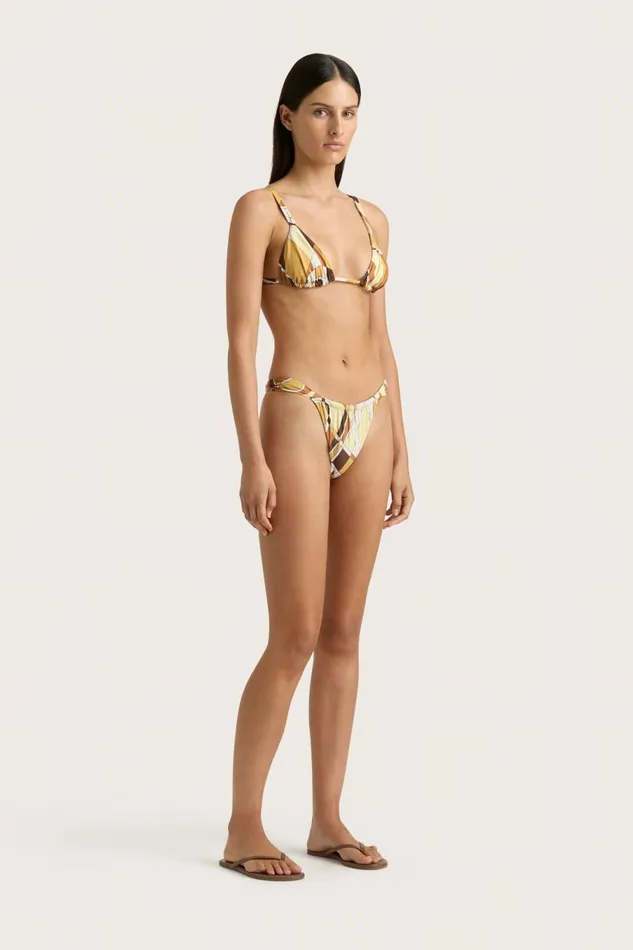 Women Faithfull The Brand Swim Mary Bikini Top Sassari Terracotta
