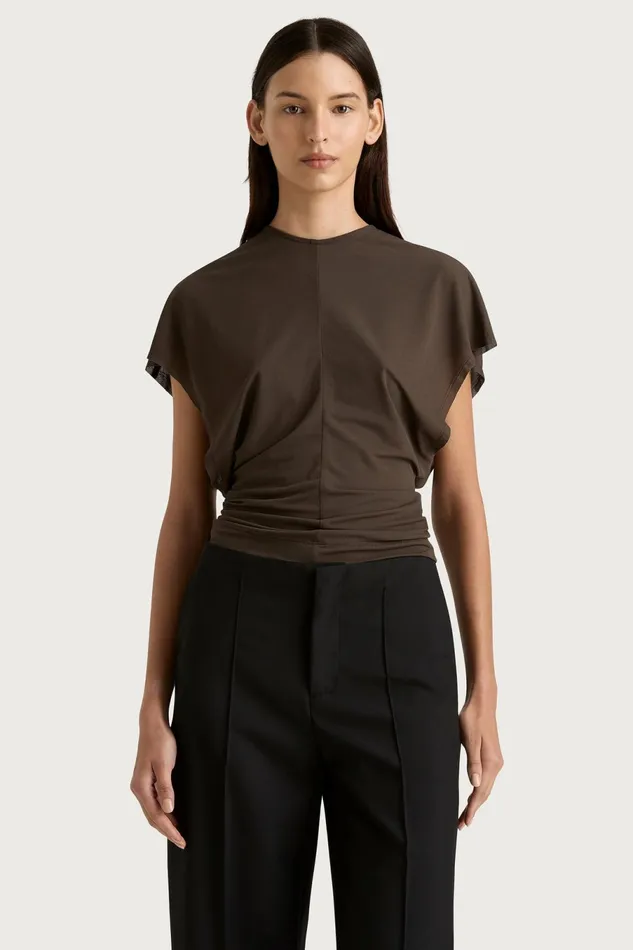 Women Faithfull The Brand Tops Brita Top Chocolate Brown