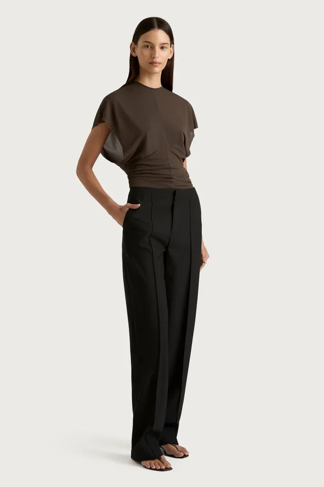 Women Faithfull The Brand Tops Brita Top Chocolate Brown