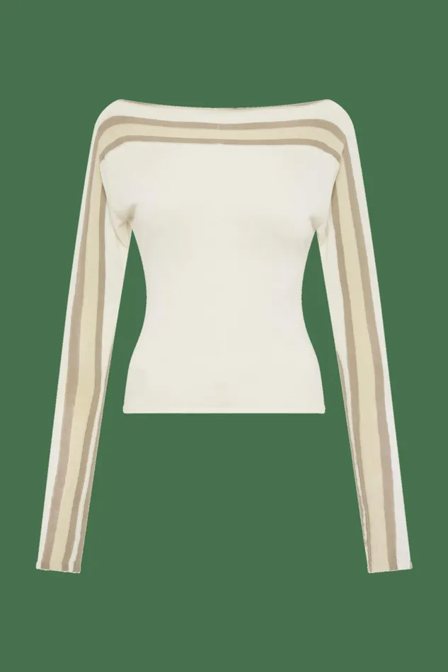 Women Faithfull The Brand Tops Citara Long Sleeve Top White