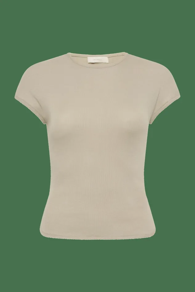 Women Faithfull The Brand Tops Loire TShirt Taupe