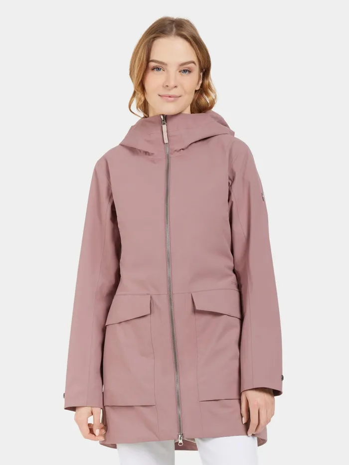 Women Folka Parka Faded Wine Didriksons Spring Jackets