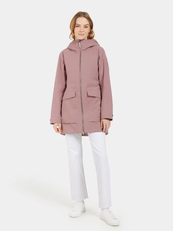 Women Folka Parka Faded Wine Didriksons Spring Jackets