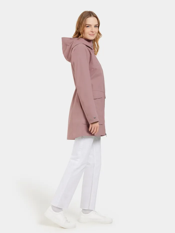 Women Folka Parka Faded Wine Didriksons Spring Jackets