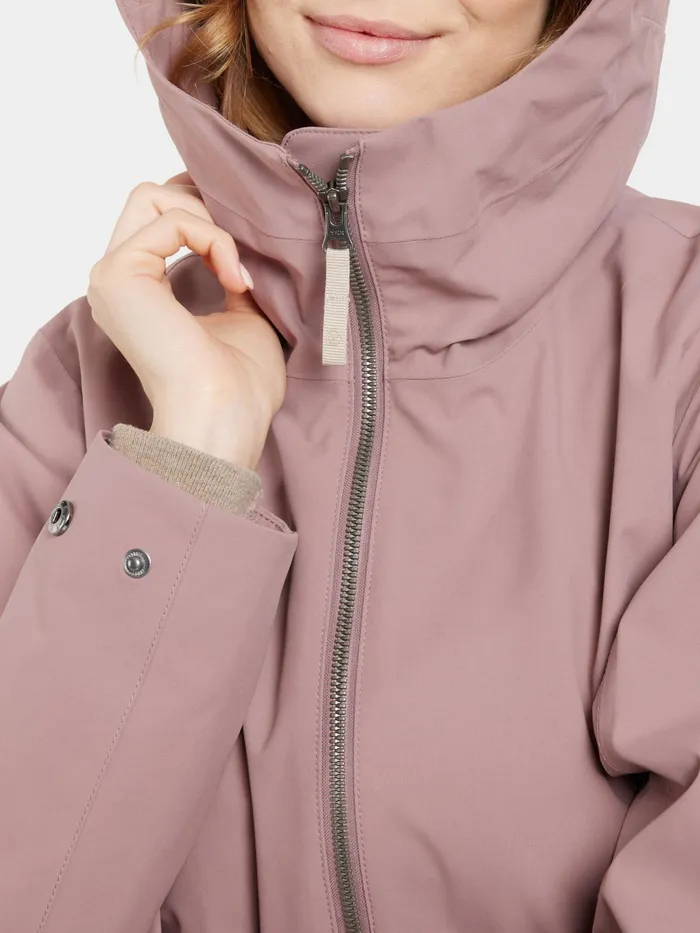 Women Folka Parka Faded Wine Didriksons Spring Jackets
