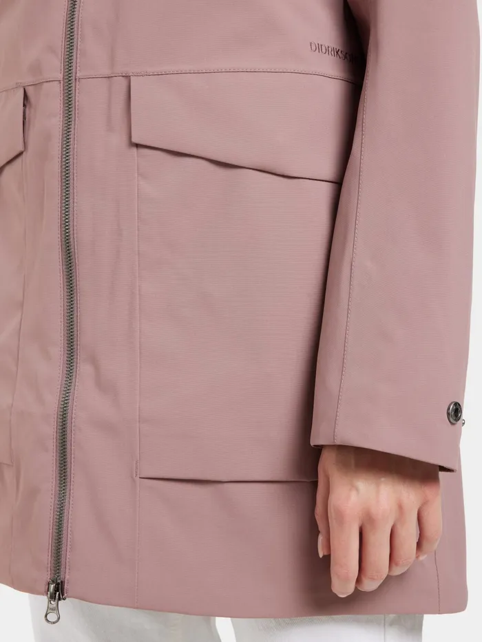 Women Folka Parka Faded Wine Didriksons Spring Jackets