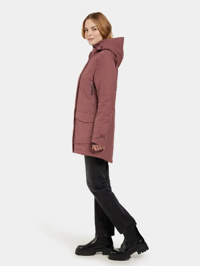 Women Frida Parka Old Rust Didriksons Autumn Jackets