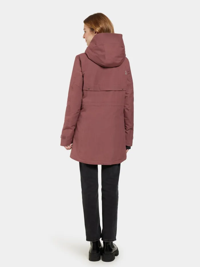 Women Frida Parka Old Rust Didriksons Autumn Jackets