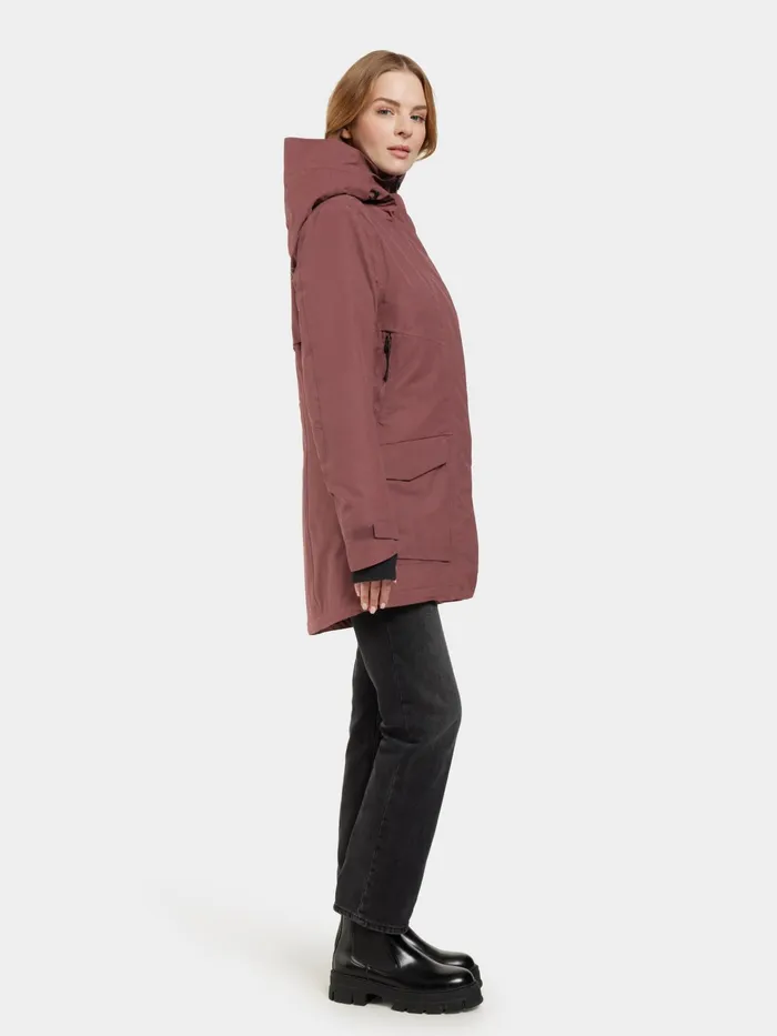 Women Frida Parka Old Rust Didriksons Autumn Jackets