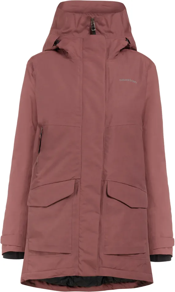 Women Frida Parka Old Rust Didriksons Autumn Jackets