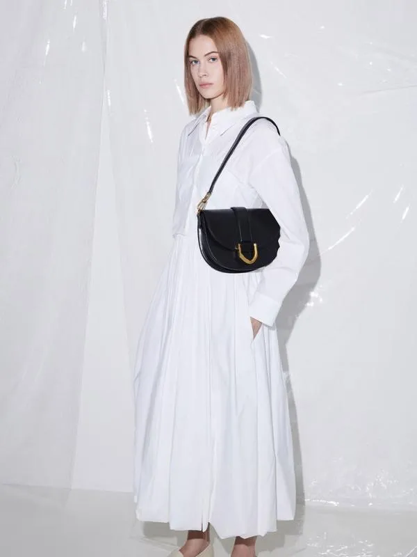 Women Gabine Saddle Bag 8211 Black CHARLES and KEITH Crossbody Bags Women Gabine Saddle Bag 8211 Black CHARLES and KEITH Crossbody Bags