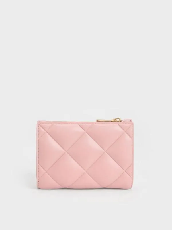 Women Gemma Quilted Cardholder 8211 Light Pink CHARLES and KEITH Small Wallets Women Gemma Quilted Cardholder 8211 Light Pink CHARLES and KEITH Small Wallets