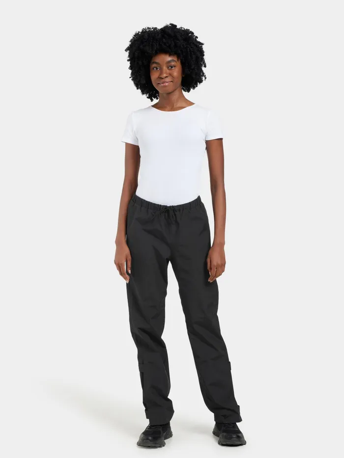 Women Grit Pants Black Didriksons Walking Trousers