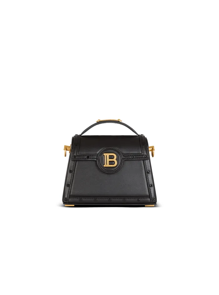 Women Handbags Balmain BBuzz Dynasty Small Leather Bag Black