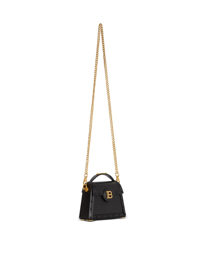 Women Handbags Balmain BBuzz Dynasty Small Leather Bag Black
