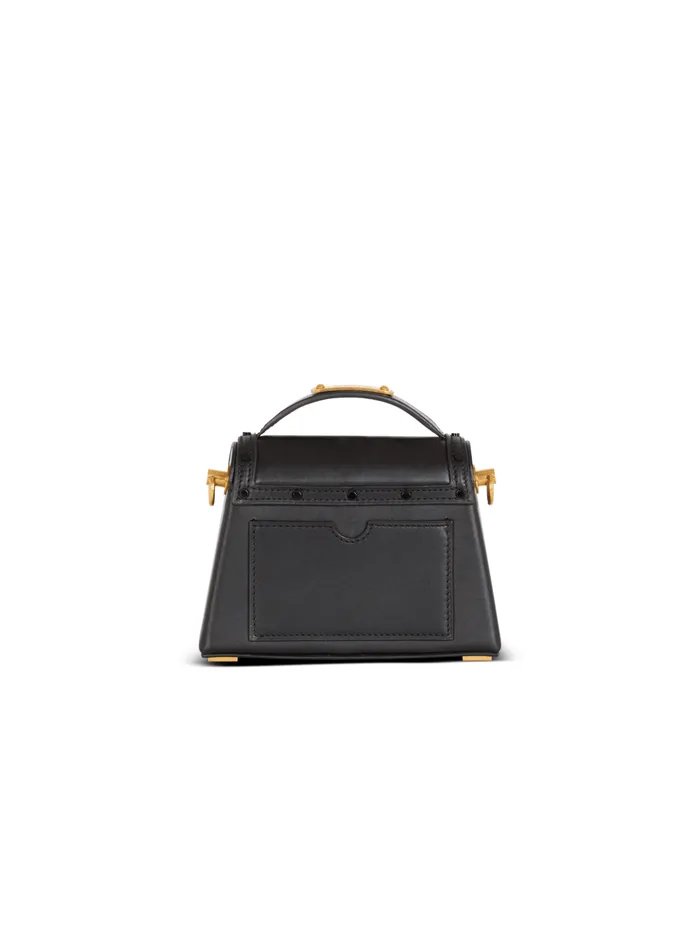 Women Handbags Balmain BBuzz Dynasty Small Leather Bag Black