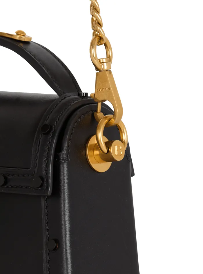 Women Handbags Balmain BBuzz Dynasty Small Leather Bag Black