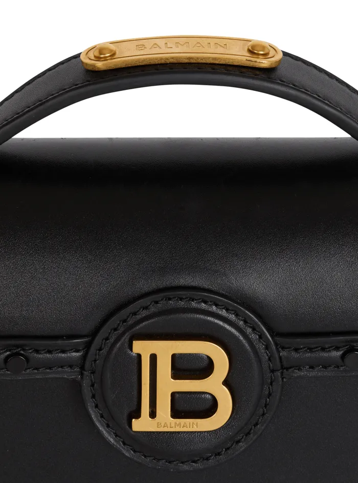Women Handbags Balmain BBuzz Dynasty Small Leather Bag Black