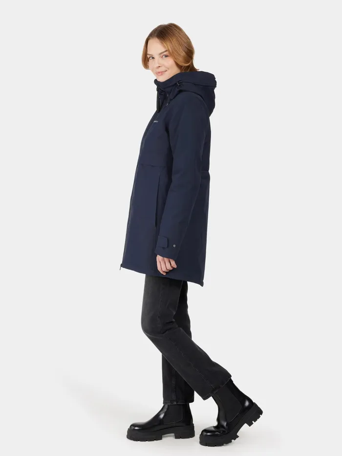 Women Helle Parka Dark Night Blue Didriksons Autumn Jackets
