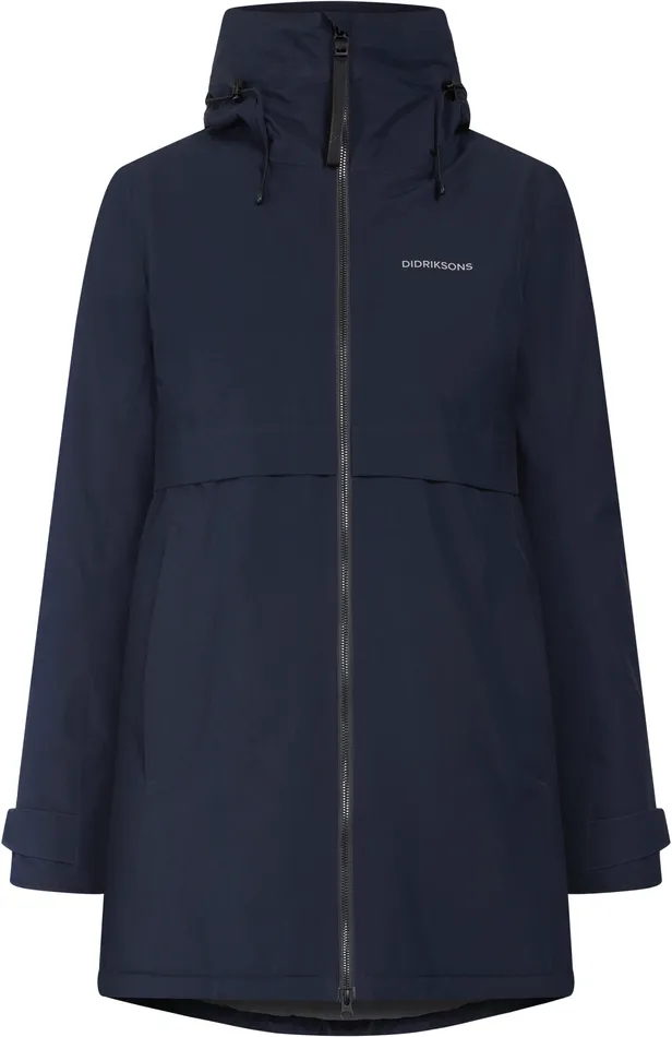 Women Helle Parka Dark Night Blue Didriksons Autumn Jackets