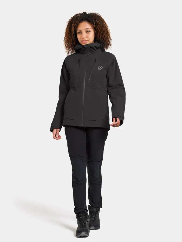 Women Idun Jacket Black Didriksons Autumn Jackets