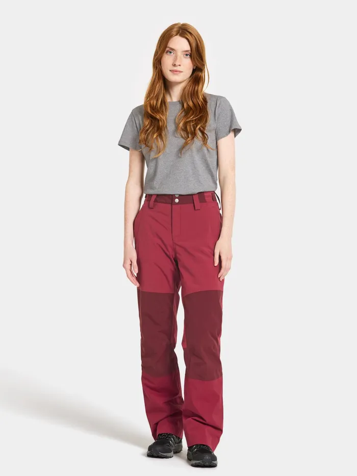 Women Idun Pants Royal Red Didriksons Walking Trousers