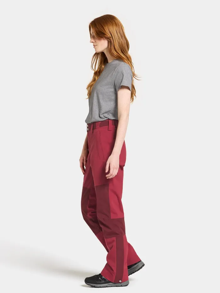 Women Idun Pants Royal Red Didriksons Walking Trousers