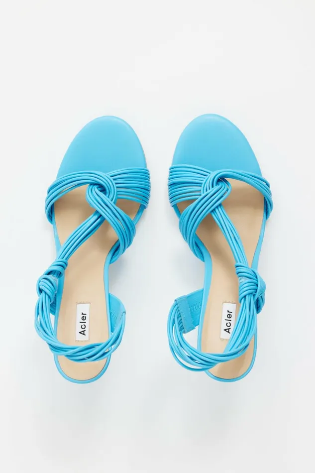 Women IVERLY KNOT WEDGE Aqua Acler Shoes