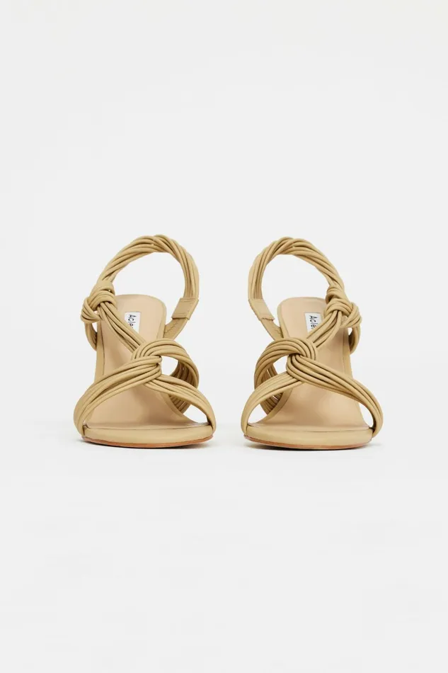 Women IVERLY KNOT WEDGE Biscuit Acler Shoes