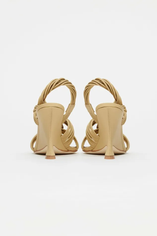 Women IVERLY KNOT WEDGE Biscuit Acler Shoes