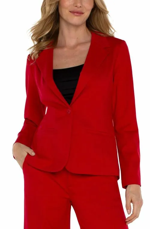 Women Jackets Liverpool Los Angeles Fitted Blazer Super Stretch Tango Red