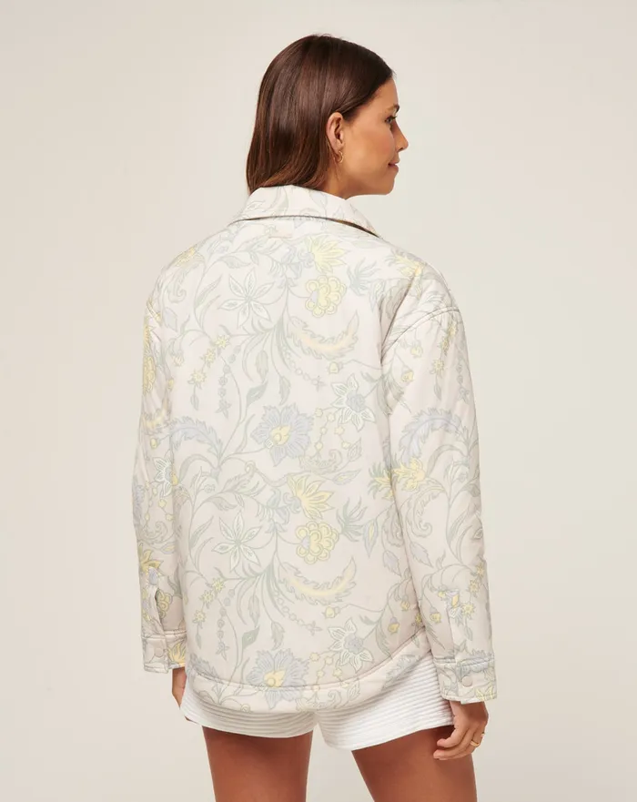 Women Jackets TravisMathew THREE DAY GETAWAY SHACKET Pumice Multi