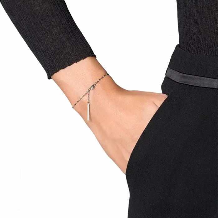 Women Jane Knig Silver Bracelets Anchor Chain Bracelet