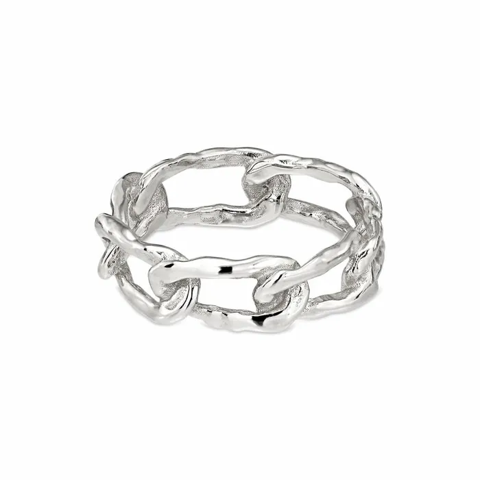 Women Jane Knig Silver Rings Medium Space Link Ring