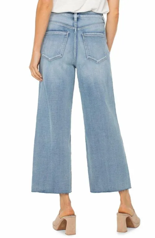 Women Jeans Liverpool Los Angeles Stride Hirise With Cut Hem Weir Canyon