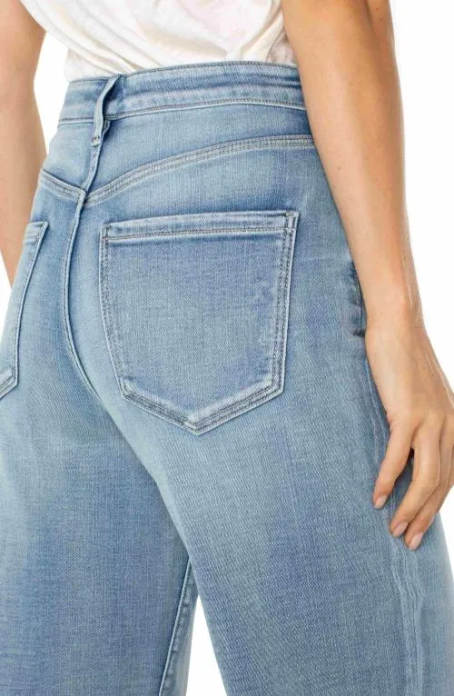 Women Jeans Liverpool Los Angeles Stride Hirise With Cut Hem Weir Canyon