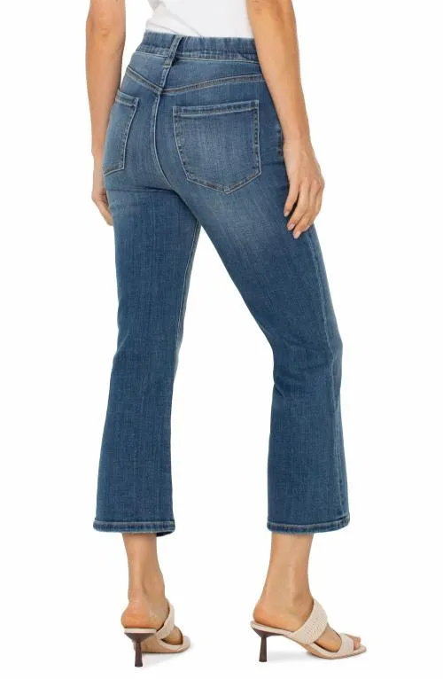 Women Jeans Liverpool Los Angeles The Gia Glider Crop Flare W Exposed Button Neola