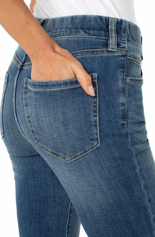 Women Jeans Liverpool Los Angeles The Gia Glider Crop Flare W Exposed Button Neola