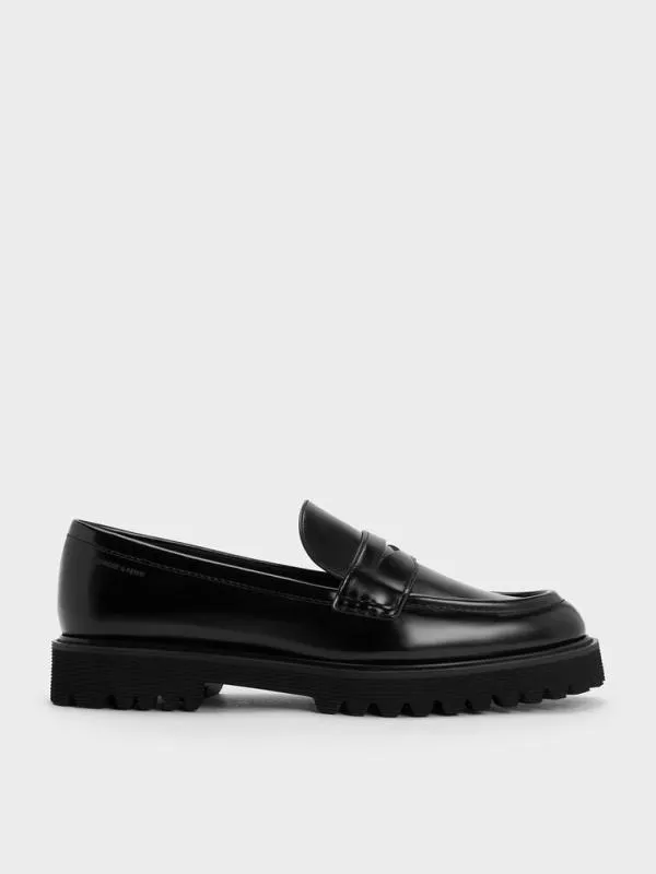 Women Kaiya Penny Loafers 8211 Black Box CHARLES and KEITH Flats