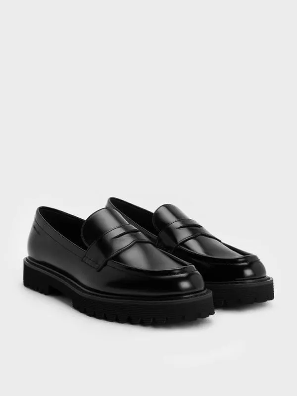 Women Kaiya Penny Loafers 8211 Black Box CHARLES and KEITH Flats