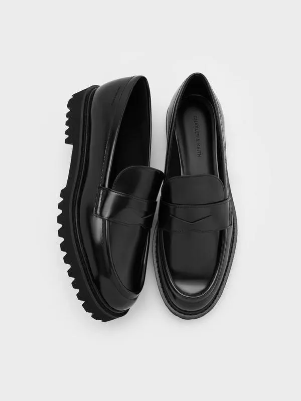 Women Kaiya Penny Loafers 8211 Black Box CHARLES and KEITH Flats