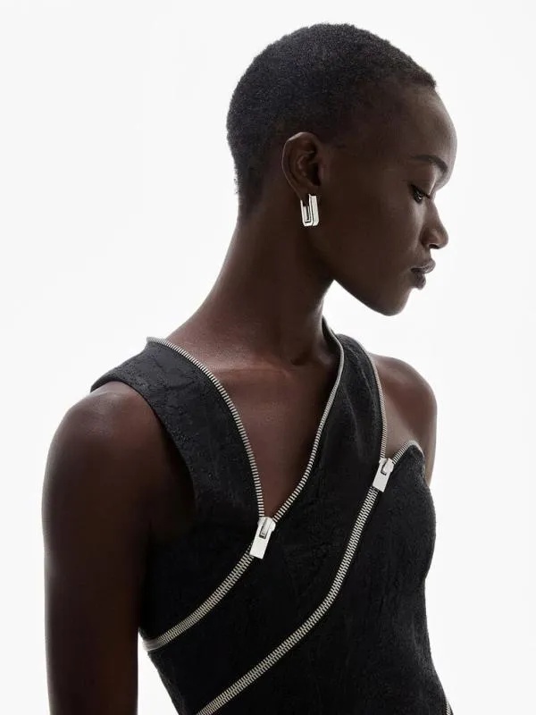 Women Keziah Rectangle Hoop Earrings 8211 Silver CHARLES and KEITH Earrings Women Keziah Rectangle Hoop Earrings 8211 Silver CHARLES and KEITH Earrings