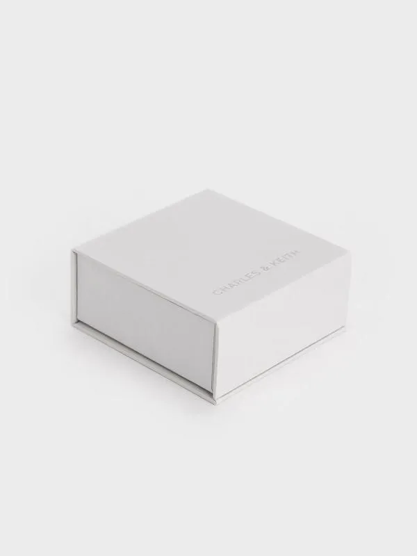 Women Keziah Rectangle Hoop Earrings 8211 Silver CHARLES and KEITH Earrings Women Keziah Rectangle Hoop Earrings 8211 Silver CHARLES and KEITH Earrings