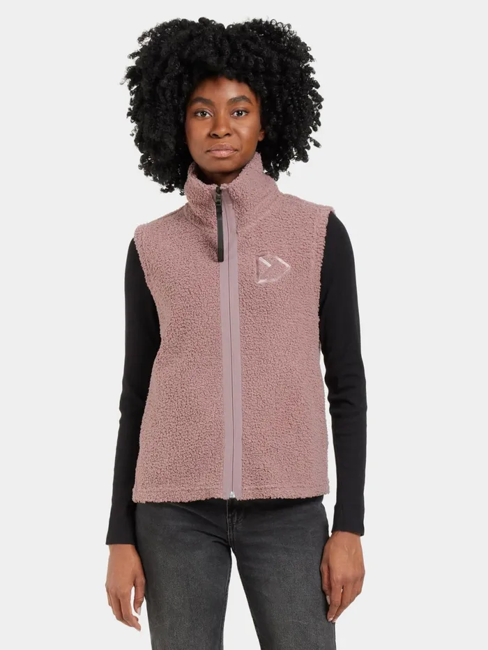 Women Kiana Vest Faded Wine Didriksons Vests