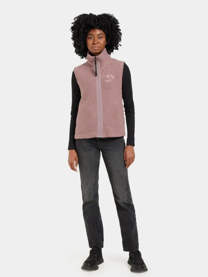 Women Kiana Vest Faded Wine Didriksons Vests