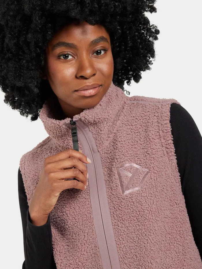 Women Kiana Vest Faded Wine Didriksons Vests