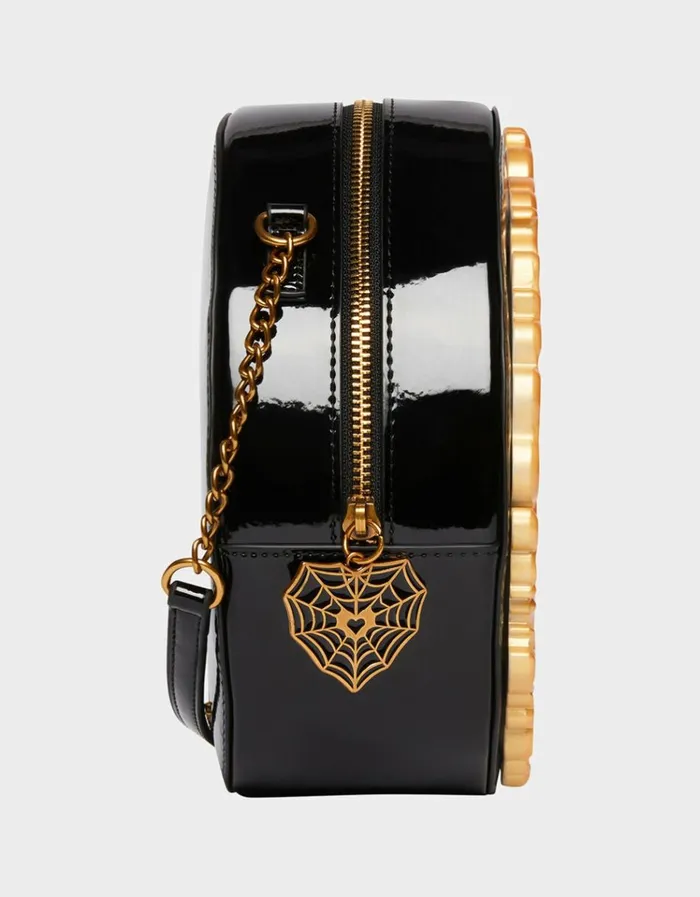 Women KITSCH GOLDEN MIRROR CROSSBODY BLACK Betsey Johnson