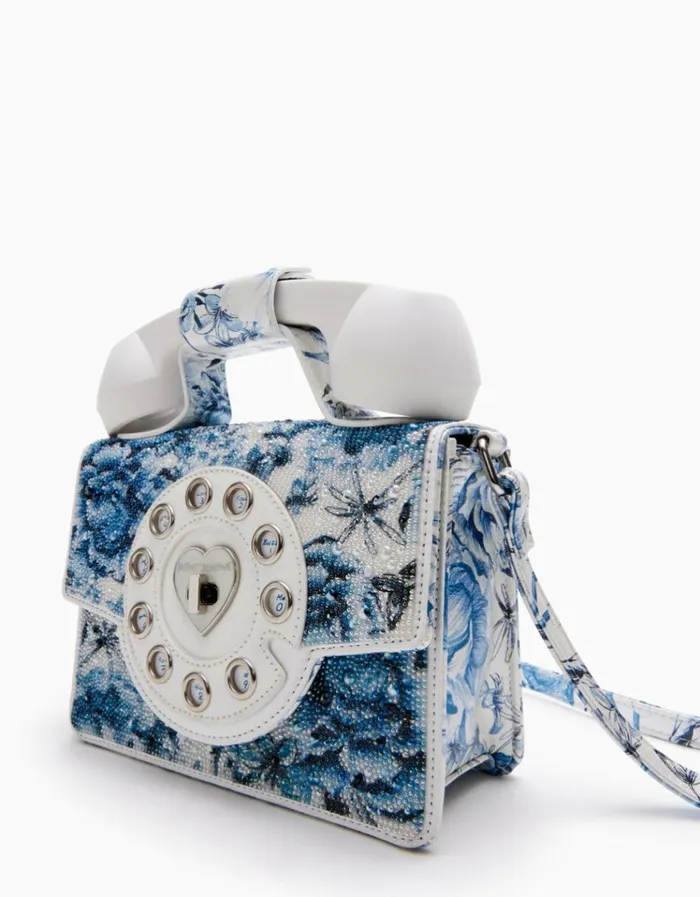 Women KITSCH PEARL TOILE PHONE BAG BLUEMULTI Bluemulti Betsey Johnson Women KITSCH PEARL TOILE PHONE BAG BLUEMULTI Bluemulti Betsey Johnson